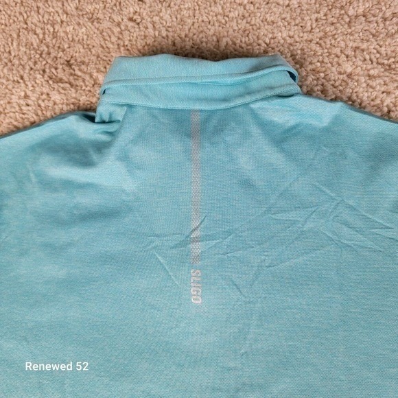 Slingo Wear Men's XL Blue Polo Shirt UPF 40 Moisture Wicking NEW - Picture 13 of 13